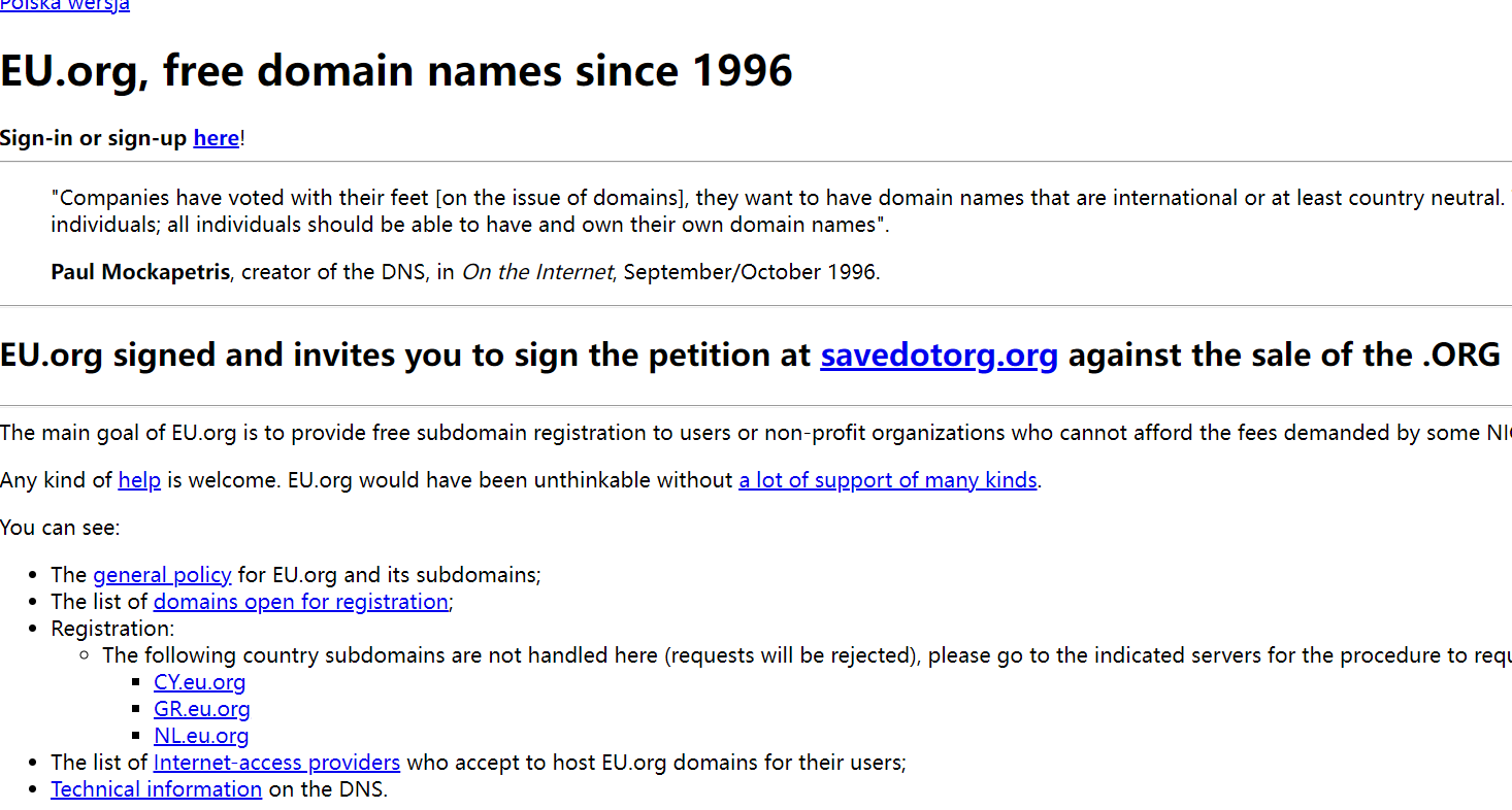 免费永久使用的eu.org域名，只需按照这个教程操作就能申请到！